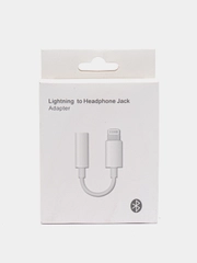 Переходник для наушников айфон / Переходник Lightning 3.5мм(работает через Bluetooth)