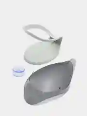 Серый мыльница на присосках со сливом (лепесток)