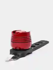 Красный мини-фонарь велосипедный, 3 режима, d 2.5 см, 1LED, 2хCR2032 (в комплекте)