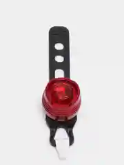 Красный мини-фонарь велосипедный, 3 режима, d 2.5 см, 1LED, 2хCR2032 (в комплекте)