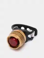 Золотой мини-фонарь велосипедный, 3 режима, d 2.5 см, 1LED, 2хCR2032 (в комплекте)
