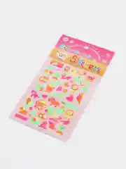 Желтый яркие неоновые наклейки, 9*17см и 10*15см