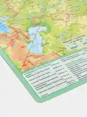 Карта России, Политическая / Физическая, Карта РФ, планшетная, формат А3. Новые границы