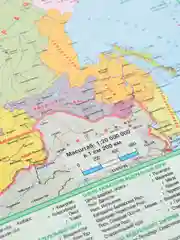 Карта России, Политическая / Физическая, Карта РФ, планшетная, формат А3. Новые границы