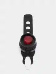 Черный мини-фонарь велосипедный, 3 режима, d 2.5 см, 1LED, 2хCR2032 (в комплекте)
