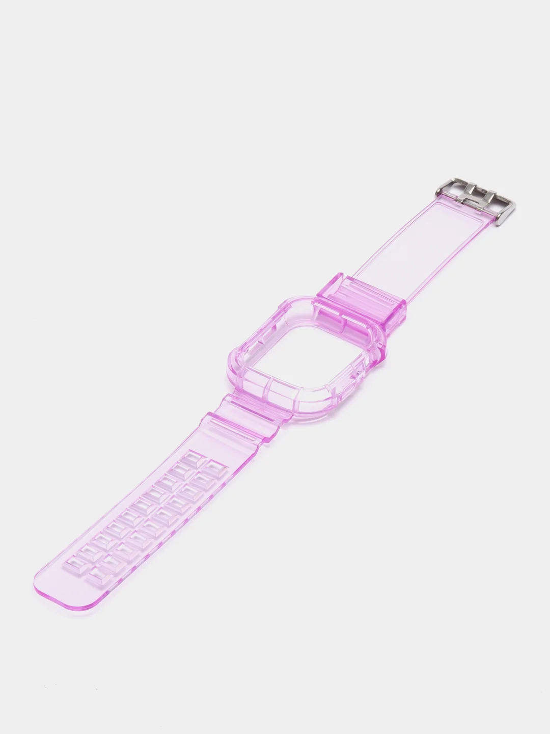 Фиолетовый прозрачный ремешок для Apple Watch