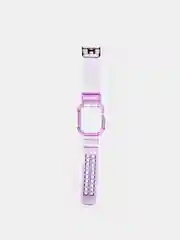 Фиолетовый прозрачный ремешок для Apple Watch