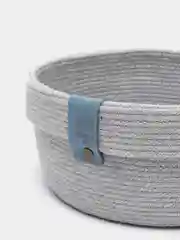 Серый меланж корзина для дома MOOD IS JUTE, универсальная, хлопок, ручная работа
