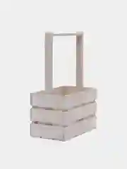 Белый ящик из реек с ручками 220х120х140мм. Корзинка.Кашпо.Бокс