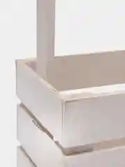 Белый ящик из реек с ручками 220х120х140мм. Корзинка.Кашпо.Бокс