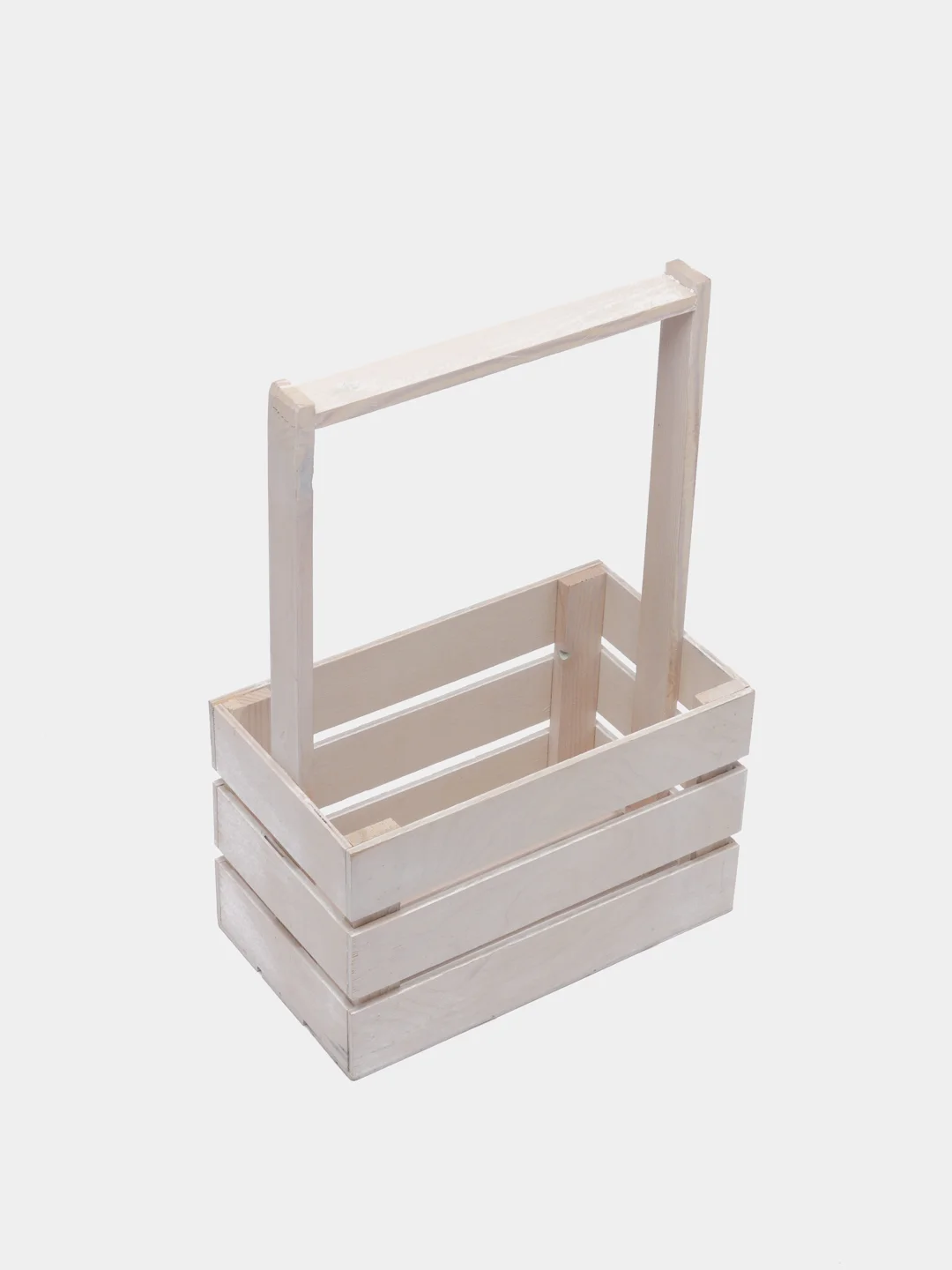 Белый ящик из реек с ручками 220х120х140мм. Корзинка.Кашпо.Бокс