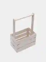 Белый ящик из реек с ручками 220х120х140мм. Корзинка.Кашпо.Бокс