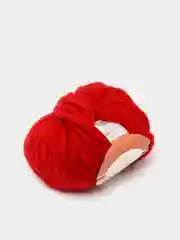 Красный пряжа Nako Pure Wool Plus, 100%шерсть, 100г/30м