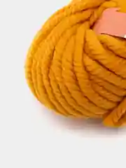 Горчичный пряжа Nako Pure Wool Plus, 100%шерсть, 100г/30м
