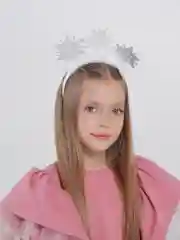 Ободок блестящий "Снежинка" детский