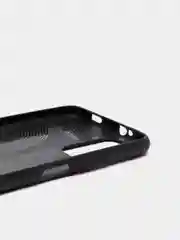 Красный силиконовый чехол накладка для Xiaomi Pocofone M3 с текстурой кожи (под кожу)