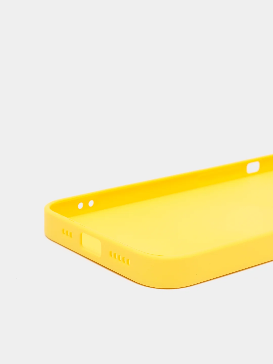 Желтый чехол силиконовый с матовой стеклянной панелью для iPhone 11, 12, 13, 13 Pro, 13 Pro Max