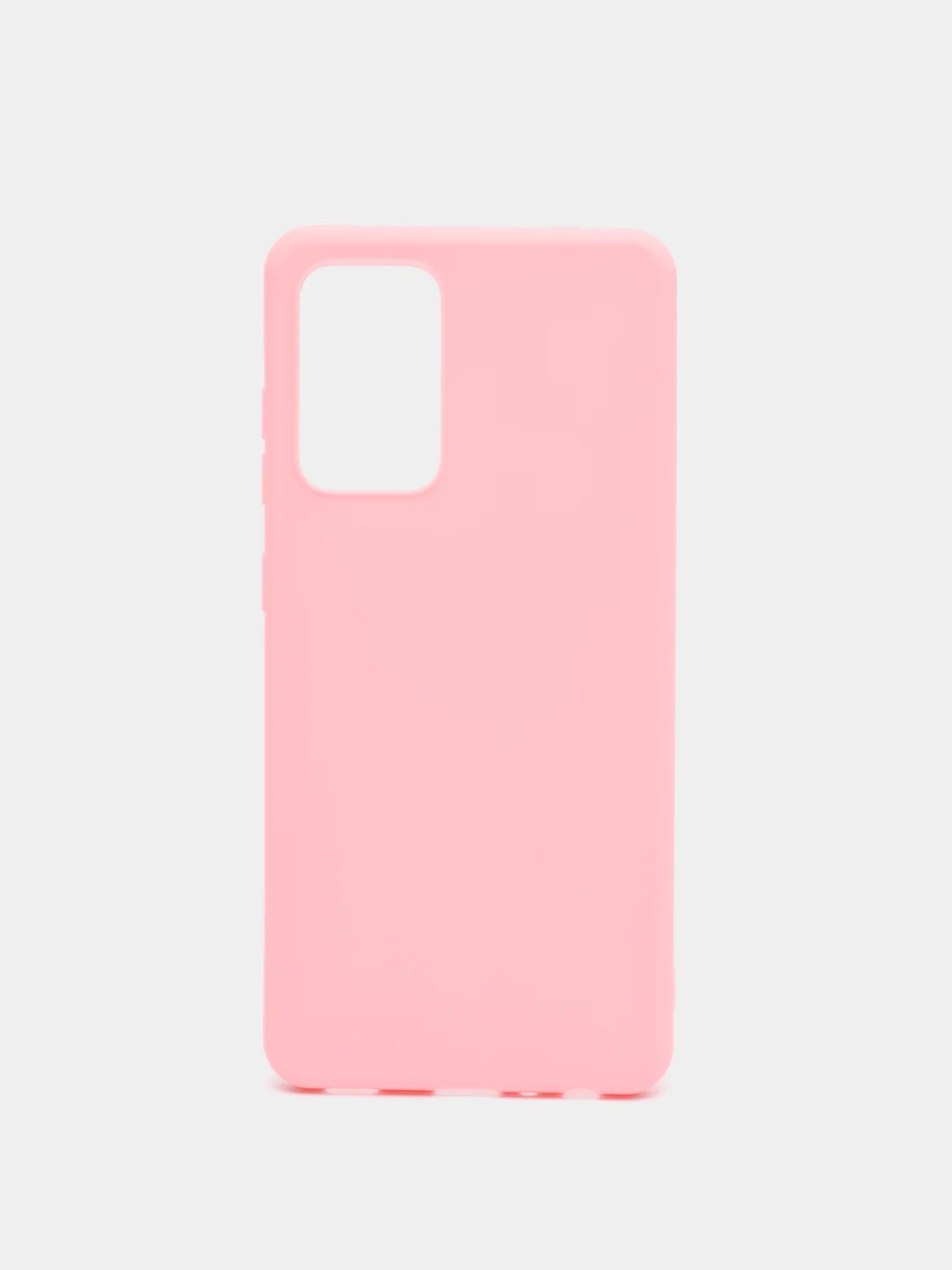 Розовый чехол силиконовый матовый для Samsung A52