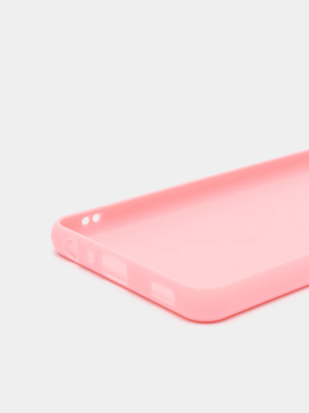 Розовый чехол силиконовый матовый для Samsung A52