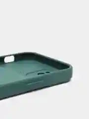 Тёмно-зелёный чехол для iPhone 11, 13, 12, Pro, Max, Mini, защита камеры, бархатный