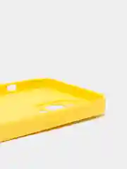 Желтый чехол силиконовый с матовой стеклянной панелью для iPhone 11, 12, 13, 13 Pro, 13 Pro Max