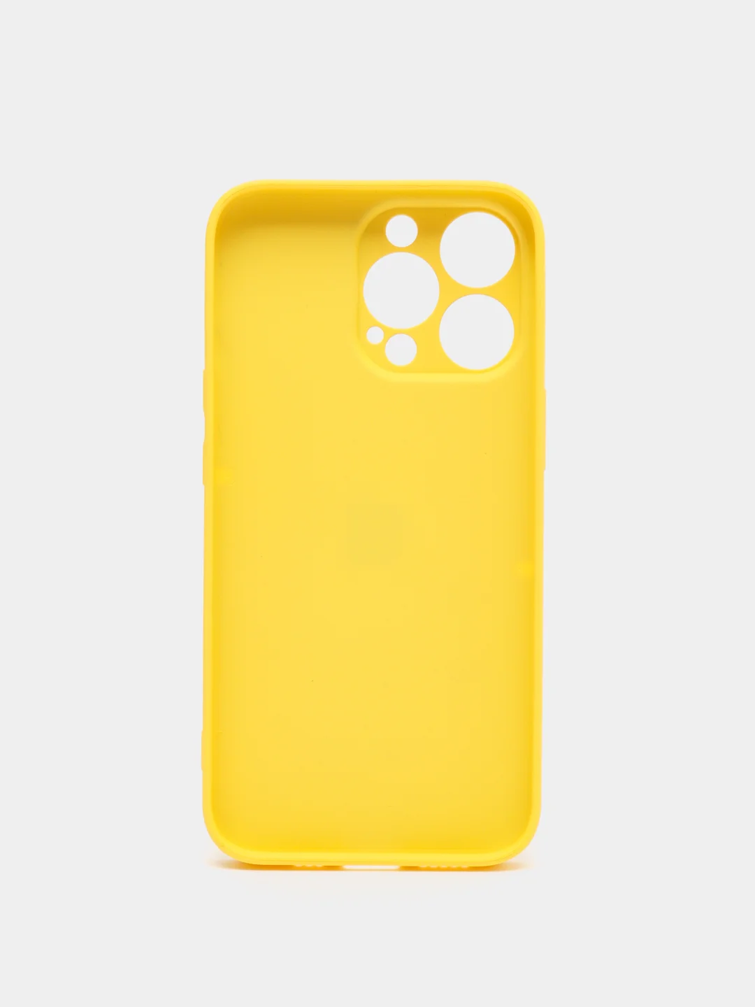 Желтый чехол силиконовый с матовой стеклянной панелью для iPhone 11, 12, 13, 13 Pro, 13 Pro Max
