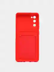 Красный wallet Чехол карман для карт Samsung A50 A30S, A31, A51 A71 A02 M02, A32, A52, A72, S20 FE