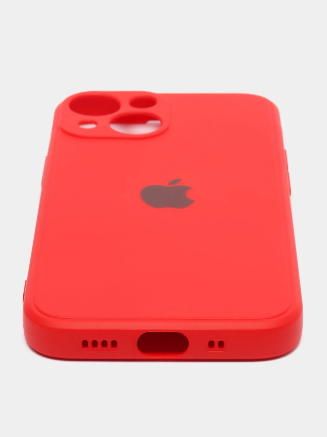 Красный чехол на iPhone 11, 13, 12, XR, Pro, Max, Mini, бархатный