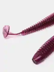 Пурпурный силиконовые примнки RAF, Swing Impact 5.0, 125 mm, 4 штуки, Виброхвост