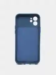 Темно-синий чехол для iPhone 11, 13, 12, Pro, Max, Mini, защита камеры, бархатный