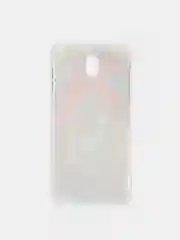Красный чехол Samsung Galaxy J7 2017 (SM-J730), Галакси Джи7 силиконовый с мраморным рисунком