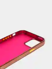 Вишнёвый чехол Apple iPhone 12/ 12 Pro, Pro Max, mini полупрозрачный с оттенком и глянцевой рамкой