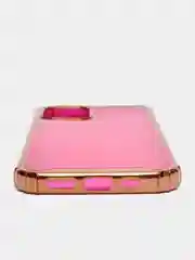 Вишнёвый чехол Apple iPhone 12/ 12 Pro, Pro Max, mini полупрозрачный с оттенком и глянцевой рамкой