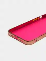 Вишнёвый чехол Apple iPhone 12/ 12 Pro, Pro Max, mini полупрозрачный с оттенком и глянцевой рамкой