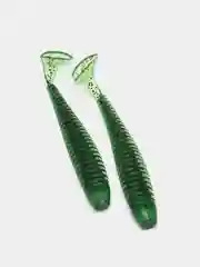 Зеленый силиконовые примнки RAF, Swing Impact 5.0, 125 mm, 4 штуки, Виброхвост