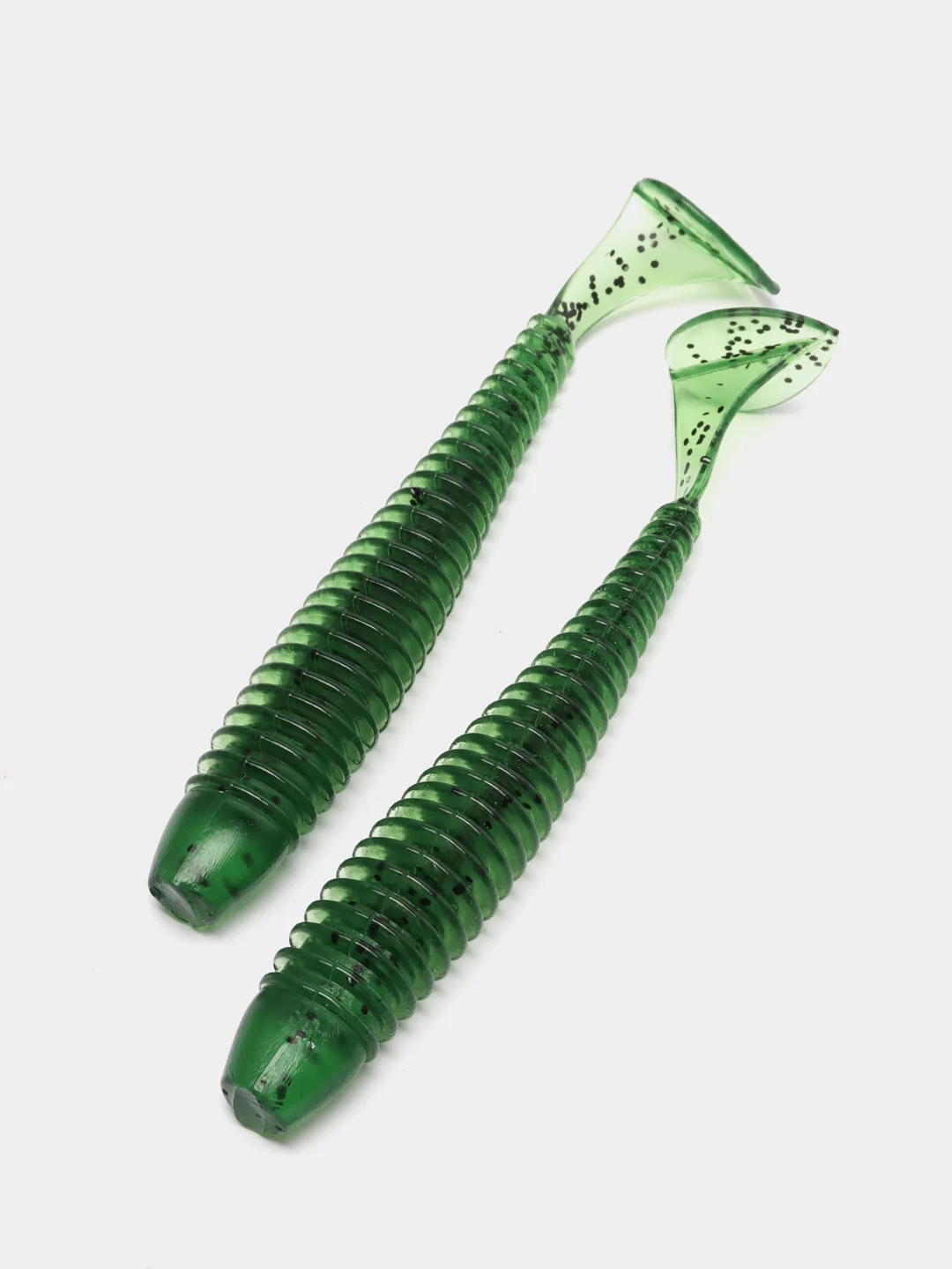 Белый силиконовые примнки RAF, Swing Impact 5.0, 125 mm, 4 штуки, Виброхвост