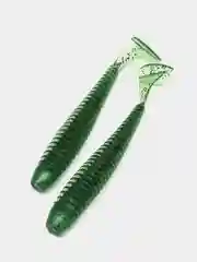 Белый силиконовые примнки RAF, Swing Impact 5.0, 125 mm, 4 штуки, Виброхвост