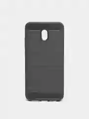 Серый чехол Xiaomi Redmi 8A со вставками под карбон
