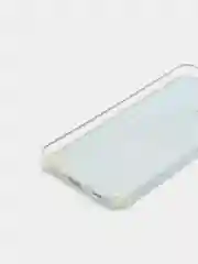 Небесно-голубой чехол Samsung Galaxy A02s, Галакси А02с силиконовый переливающийся жидкий с блестками