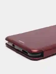 Багровый чехол-книжка для Xiaomi Redmi Note 10 /  Redmi Note 10S / Poco M5S