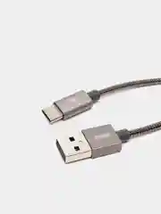 Черный кабель зарядки особопрочный Remax Silver Serpent RC-080