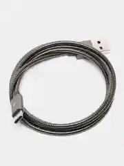 Черный кабель зарядки особопрочный Remax Silver Serpent RC-080