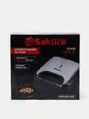 Серый металлик сендвичница Sakura SA-7422S, 750 Вт