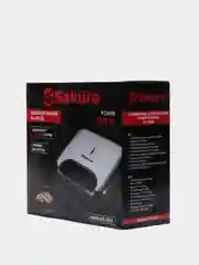 Серый металлик сендвичница Sakura SA-7422S, 750 Вт
