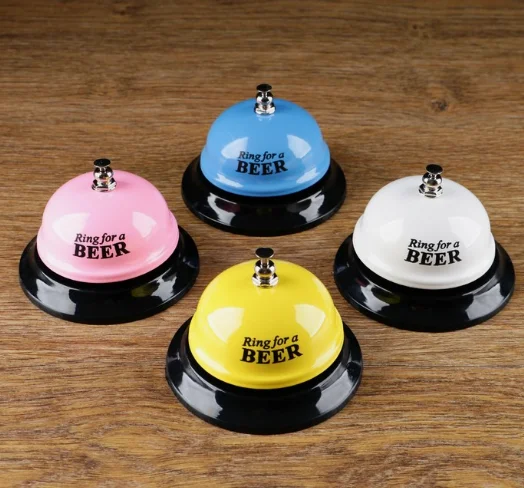 Звонок настольный "Ring for a beer", 7.5 х 7.5 х 6.5 см