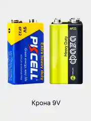 Батарейка крона FAZA, тип 6F22, 9в