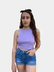 Лавандовый топ женский