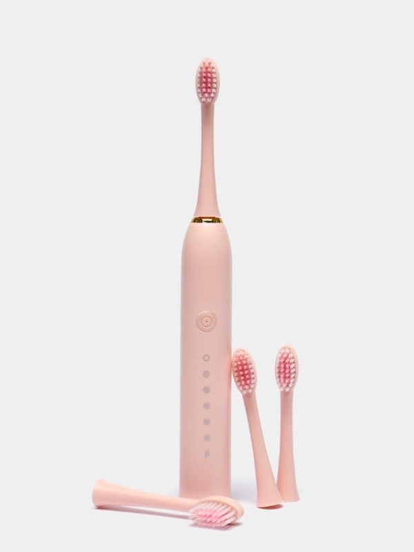 Электрическая зубная щетка, звуковая щетка 6 режимов 4 насадки SONIC TOOTHBRUSH X-3