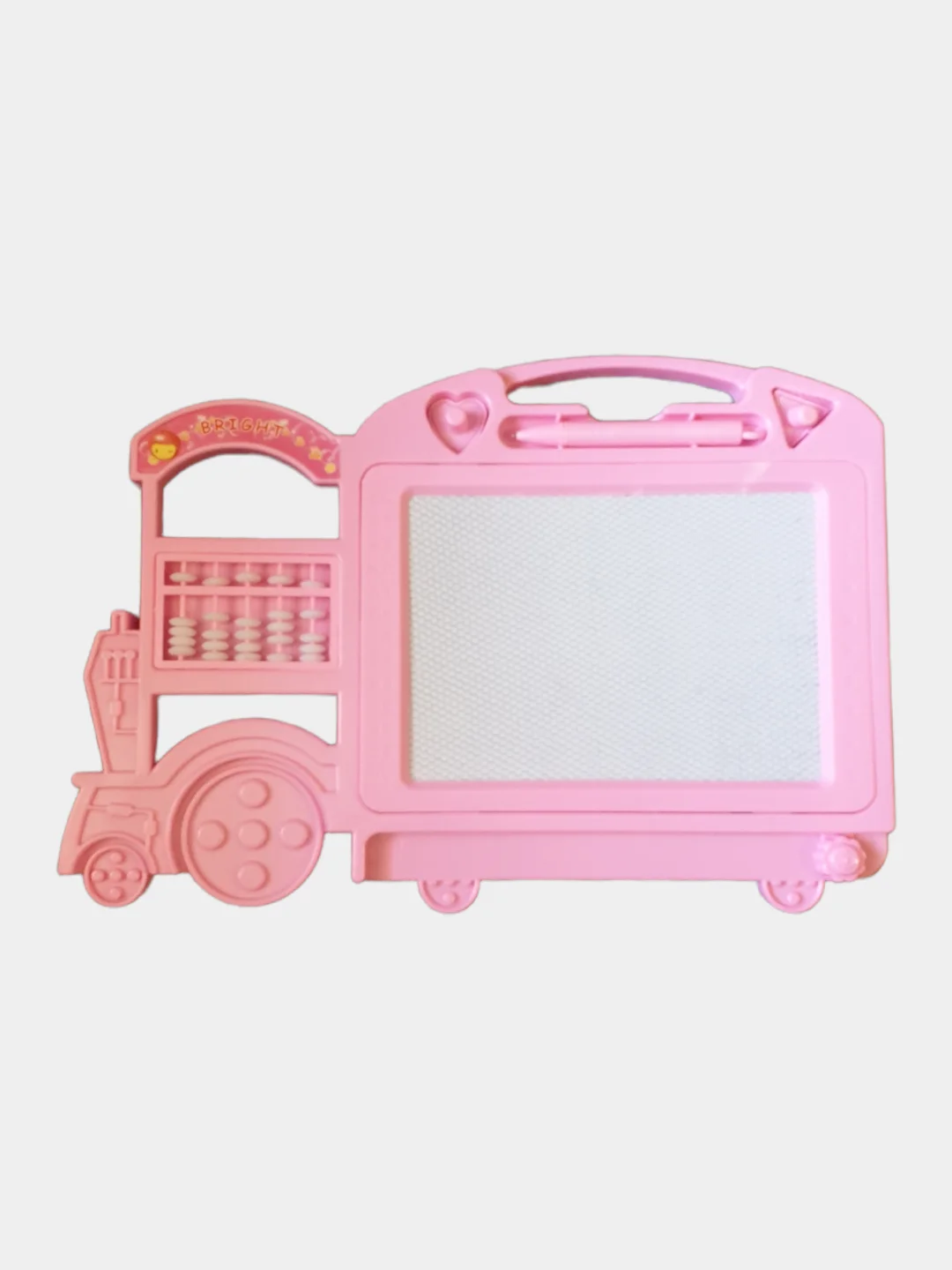 Розовый доска магнитная, детская, для рисования, с печатями, 32 x 22 х 2 см