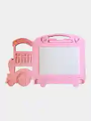 Розовый доска магнитная, детская, для рисования, с печатями, 32 x 22 х 2 см